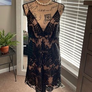 👠NWT👠 Free People Dangerous Love sparkly black lace dress size 12
